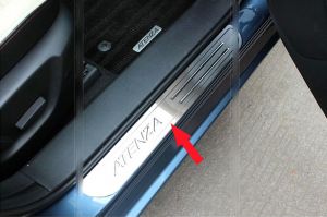 Накладки на пороги с логотипом Atenza для MAZDA 6 (2013-)